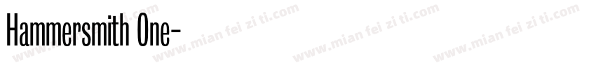 Hammersmith One字体转换